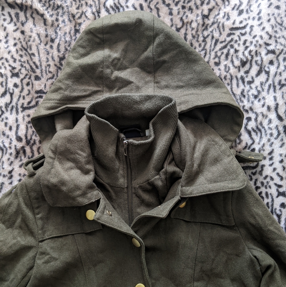 Wool bomber coat - Picture 3 of 10